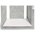Szafka pod Akwarium Proste Elitte 200x80x90 Beton-Biały