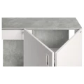 Szafka pod Akwarium Proste Elitte 200x80x90 Beton-Biały