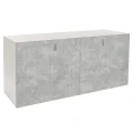 Szafka pod Akwarium Proste Elitte 200x80x90 Biały-Beton