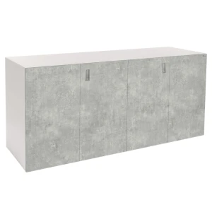 Szafka pod Akwarium Proste Elitte 200x80x90 Biały-Beton