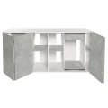 Szafka pod Akwarium Proste Elitte 200x80x90 Biały-Beton