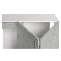 Szafka pod Akwarium Proste Elitte 200x80x90 Biały-Beton