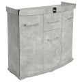 Szafka pod Akwarium Profilowane Owalne Solid 80x35x75cm Beton
