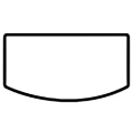 Szafka pod Akwarium Profilowane Owalne Solid 80x35x75cm Beton