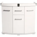 Szafka pod Akwarium Profilowane Owalne Solid 80x35x75cm Biała