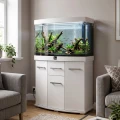 Szafka pod Akwarium Profilowane Owalne Solid 80x35x75cm Biała