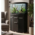 Szafka pod Akwarium Profilowane Owalne Solid 80x35x75cm Czarna