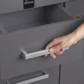 Szafka pod Akwarium Profilowane Owalne Solid 80x35x75cm Grafit
