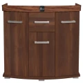 Szafka pod Akwarium Profilowane Owalne Solid 80x35x75cm Orzech