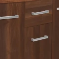 Szafka pod Akwarium Profilowane Owalne Solid 80x35x75cm Orzech