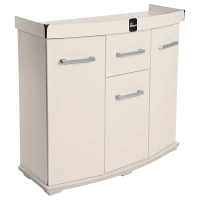 Szafka pod Akwarium Profilowane Owalne Solid 80x35x75cm Szampański