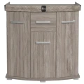 Szafka pod Akwarium Profilowane Owalne Solid 80x35x75cm Dąb Truflowy
