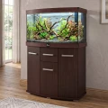 Szafka pod Akwarium Profilowane Owalne Solid 80x35x75cm Wenge