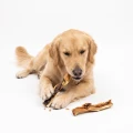 IDEAPET Gryzak dla Psa Skóra Wołowa Miodowa 30cm Naturalny Smakołyk