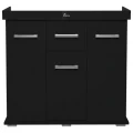 Szafka pod Akwarium Proste Solid 80x35x75cm Czarna