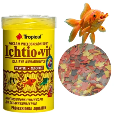 TROPICAL ICHTIO-VIT 500ml - Pokarm W Płatkach Dla Ryb