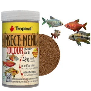 TROPICAL Pokarm dla Ryb INSECT MENU COLOUR GRANULES SIZE S 100ML/54G 64063