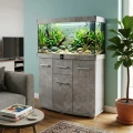 Szafka pod Akwarium Profilowane Owalne Solid 100x40x75cm Beton