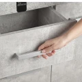 Szafka pod Akwarium Profilowane Owalne Solid 100x40x75cm Beton
