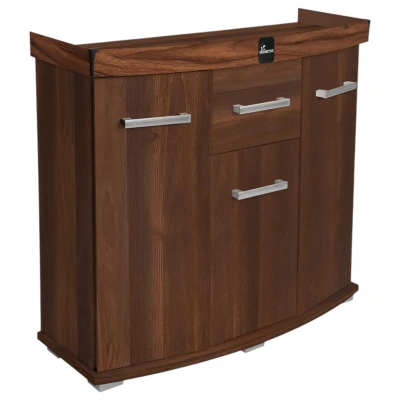 Szafka pod Akwarium Profilowane Owalne Solid 100x40x75cm Orzech