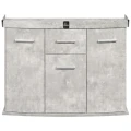 Szafka pod Akwarium Profilowane Owalne Solid 100x40x75cm Beton