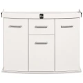 Szafka pod Akwarium Profilowane Owalne Solid 100x40x75cm Biała