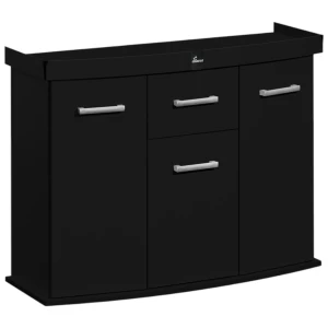 Szafka pod Akwarium Profilowane Owalne Solid 100x40x75cm Czarna