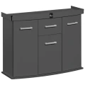 Szafka pod Akwarium Profilowane Owalne Solid 100x40x75cm Grafit