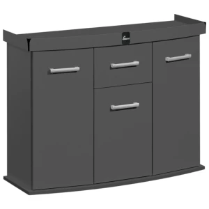 Szafka pod Akwarium Profilowane Owalne Solid 100x40x75cm Grafit