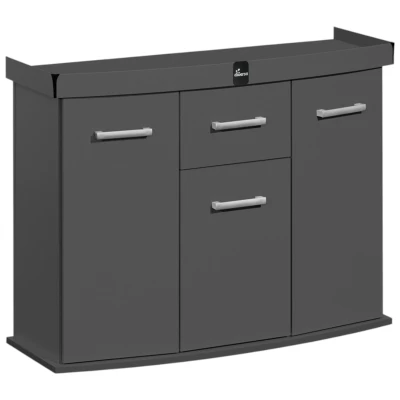 Szafka pod Akwarium Profilowane Owalne Solid 100x40x75cm Grafit