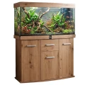 Szafka pod Akwarium Profilowane Owalne Solid 120x40x75cm Dąb Artisan
