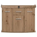 Szafka pod Akwarium Profilowane Owalne Solid 120x40x75cm Dąb Artisan