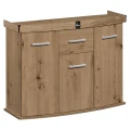 Szafka pod Akwarium Profilowane Owalne Solid 120x40x75cm Dąb Artisan