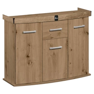 Szafka pod Akwarium Profilowane Owalne Solid 120x40x75cm Dąb Artisan