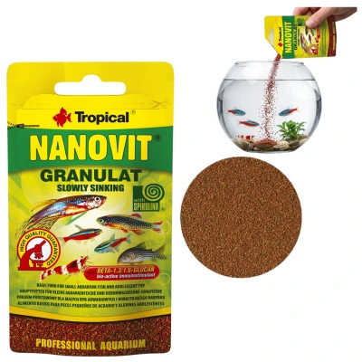 TROPICAL NANOVIT GRANULAT 10G/SZASZETKA Pokarm dla Ryb w Granulkach 67101