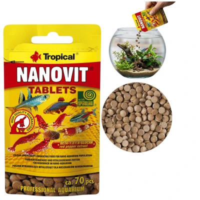 TROPICAL NANOVIT TABLETS 10G/SZASZETKA Pokarm dla Ryb w Tabletkach 20701