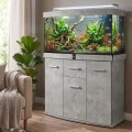 Szafka pod Akwarium Profilowane Owalne Solid 120x40x75cm Beton