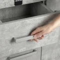 Szafka pod Akwarium Profilowane Owalne Solid 120x40x75cm Beton