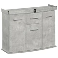 Szafka pod Akwarium Profilowane Owalne Solid 120x40x75cm Beton
