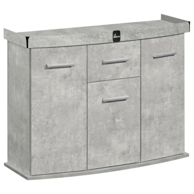 Szafka pod Akwarium Profilowane Owalne Solid 120x40x75cm Beton