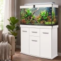 Szafka pod Akwarium Profilowane Owalne Solid 120x40x75cm Biała