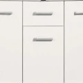 Szafka pod Akwarium Profilowane Owalne Solid 120x40x75cm Biała