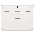 Szafka pod Akwarium Profilowane Owalne Solid 120x40x75cm Biała