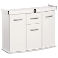 Szafka pod Akwarium Profilowane Owalne Solid 120x40x75cm Biała