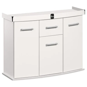 Szafka pod Akwarium Profilowane Owalne Solid 120x40x75cm Biała