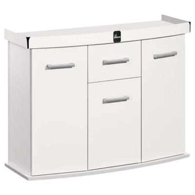 Szafka pod Akwarium Profilowane Owalne Solid 120x40x75cm Biała