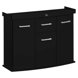 Szafka pod Akwarium Profilowane Owalne Solid 120x40x75cm Czarna