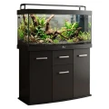 Szafka pod Akwarium Profilowane Owalne Solid 120x40x75cm Czarna