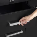 Szafka pod Akwarium Profilowane Owalne Solid 120x40x75cm Czarna