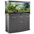 Szafka pod Akwarium Profilowane Owalne Solid 120x40x75cm Grafit
